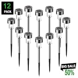 avepio Solar Lights Outdoor, Solar Powered Pathway Lights Bright White, Waterproof Landscape Light for Garden,Lawn,Patio,Yard,Walkway,Driveway (12 Pack)
