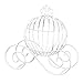 Anderson's White Cinderella Coach Centerpiece, Romantic Fairy Tale Table Decoration for Weddings, Showers, Proms, Anniversary Parties & Engagements – Wire Pumpkin Carriage Decor, 13