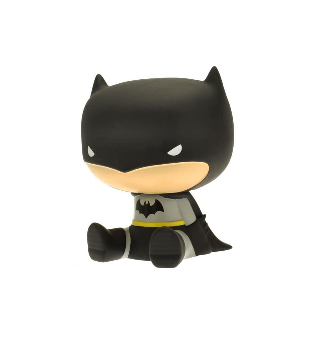 Funbox Media Batman Piggy Bank Money Box, Chibi Style, Plastoy 80067, OFFICIAL DC MERCHANDISE
