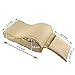 GSPSCN Car Center Console Armrest Pad Soft Memory Foam Pu Leather with Storage Pockets Seat Cushion (Beige)