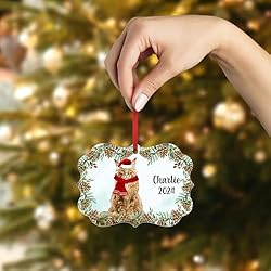 Red Maine Coon Cat Christmas Ornament 2024