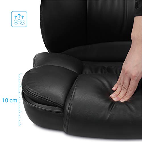 Songmics Office Chair Swivel Office Chair, Max. Load Capacity 150 Kg, Black Obg24B