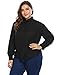IN'VOLAND Women Long Sleeve Casual Loose Curved Hem Button Down Shirt Plus Size