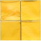 Yasutomo Fold'Ems Origami Paper, 3 X 3 inches, Gold Metallic Foil, 200 Sheets (4411)