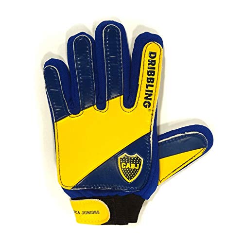 DRB DRIBBLING Boca JRS Kids Goalkeeper Gloves, Soccer Gloves with Double Wrist Protection and Non-Slip Wear Resistant Latex Material to Give Protection to Prevent Injuries Size 4"