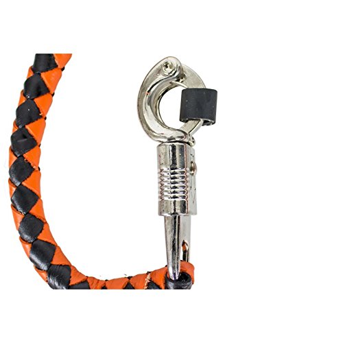 Orange And Black Get Back Whip For Motorcycles
