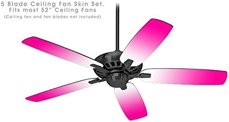Smooth Fades White Hot Pink Ceiling Fan Skin Kit Fits Most 52