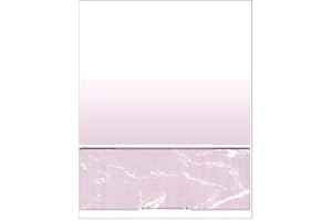 COMPUCHECKS Business Voucher Check Stock - Computer Laser Checks - 500 Sheets, Check on Bottom, Burgundy Marble