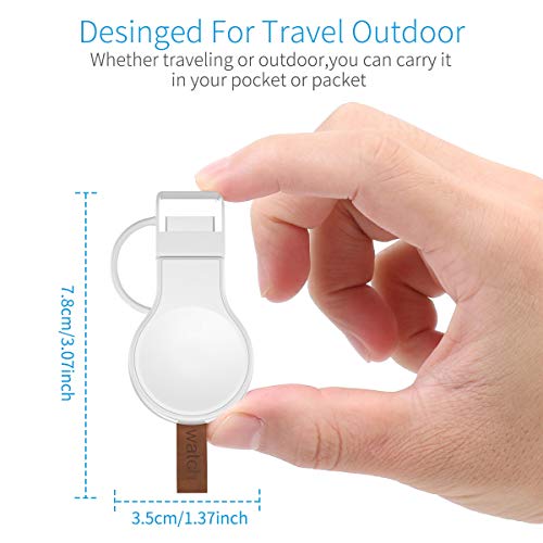 Wireless Charger for Apple iWatch Charger,MQOUNY Magnetic Wireless Portable Apple Watch Charger Dock Compatible for Apple Watch Series 1 2 3 4 5 44mm 40mm 42mm 38mm (White)