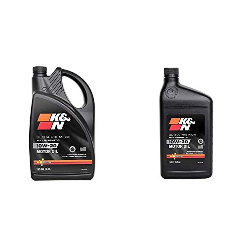 K&N Motor Oil Bundle 0W20 Full Synthetic Engine Oil Ultra Premium