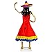 Halloween Haunters Life-Size Animated Spanish Moving Dancing Lady Day of The Dead DOD Skeleton Girl Prop Decoration - Rubber Latex Face, Light Up Eyes - Animatronic Motion - Haunted House Graveyard