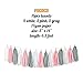 Pococo Premium Baby Shower Decorations for Girl: Party Supplies 55 Pieces Pink, White, Gray Extra Large Kit Includes 