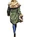 Aofur Womens Hooded Faux Fur Lined Warm Coats Parkas Anoraks Outwear Winter Long Jackets