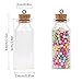 CUCUMI 72pcs 20ml Mini Glass Bottles with Cork Stoppers Wish Bottles Information Bottles Glass Jars Bottles with 100pcs Eye Screws for DIY Creation Wedding Party Birthday Party Favors