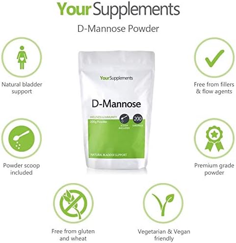 Your Supplements - D Mannose Pure Powder 125g, 125 g (Pack of 1) - Image 3