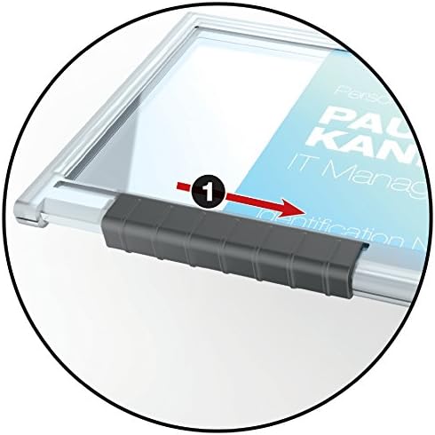 Durable Pushbox Security Pass Holder 54 x 87mm Transparent, For 1 card - Image 4