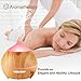 Essential Oil Diffuser 2 pack Wood Grain 250ml Aromatherapy Diffuser Easy to Use Ultrasonic Quiet Aroma Diffuser Gift Set Cool Mist Humidifier with Waterless Auto Shut off, 7 Colors Light for Home