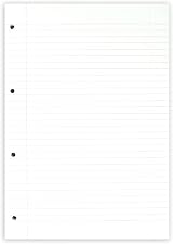 Summit A4 Lined Paper Refill Pad 8 mm 4 Hole 160 Pages Pack of 3 view 3