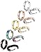 FIBO STEEL 5 Pairs Stainless Steel Hoop Earrings for Men Women Huggie Earrings 13-20MM Available