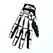 QEPAE Unisex Breathable Cycling Full Finger Gloves Non-Slip Auto Racing Gloves for Biking Running Sporting Weightlifting Hunting Training - Skeleton Pattern