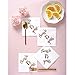Cheers to 75 Years Cocktail Napkins, 50-Pack 3ply White Rose Gold 75th Birthday Dinner Celebration Party Decoration Napkin