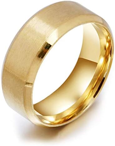 WaNana Stainless Steel Medical Finger Ring Magnetic Weight Loss Ring High Polish Fashion Jewelry Gold 9