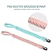 Pacifier Clip - Soothie Pacifier Clip by Hombae - Pacifier Clips - Universal Pacifier Holder for All Styles Pacifiers, Teething Toys or Soothie, Hand-Made Braided, Soft & Comfortable (4 Pack)