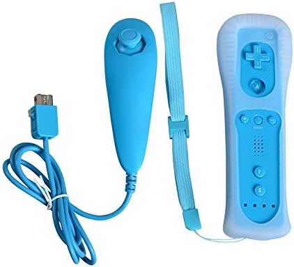 Happy Will New Remote Controller And Nunchuck Sets for Wii WiiU -SKYBLUE