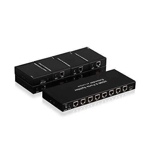 Portta HDMI Splitter 8 Port 1x8 v1.3 with UTP CAT5e/CAT6 Display up to 50m support 1080p 3D Full HD Deep Color HD Audio