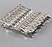 FOMMEN Clothes Pins 32 Pcs Metal Beach Chair Towel Clips,Heavy Duty Stainless Steel Clothespin, Row Cover Clips,Garden Clips,Greenhouse Clamps