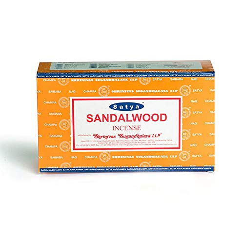 Satya Nag Champa Sandalwood Incense Sticks - Box 12 Packs