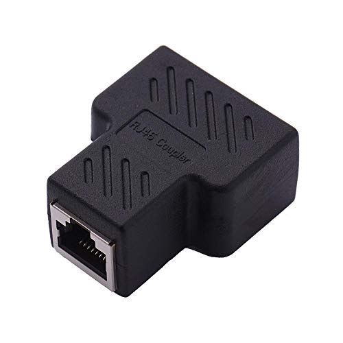 Topaty Network Cable Extension Splitter One-to-Two Converter Head CAT6 RJ45 CAT5 Network tee Head