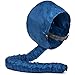 Pro Deluxe Portable Hair Dryer Soft Bonnet Hood Attachment - XL Adjustable Drying for Home & Everyday Use Collapsible for Travel Bag - Women Hair Care - Hands Free Drying Cap Blows Lots of Air (Blue)