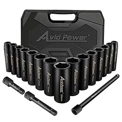 AVID POWER 18pcs 1/2-inch Drive Impact Socket