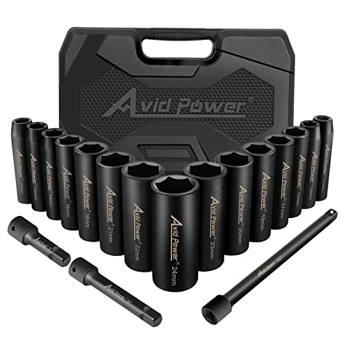 AVID POWER 18pcs 1/2-inch Drive Impact Socket