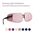 Astropic Silk Eye Patch for Adults Kids Glasses to Cover Either Eye (Medium, English Rose Pink)