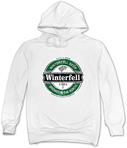 Men's Winterfell Winter Ale Funny White XXL Hoodie Sweatshirt