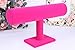 Gotd Velvet Jewelry Towers Rack Bracelet Necklace Stand Organizer Holder Display, Holder only (Hot Pink)