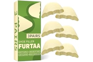 FURTAA Shoe Filler Insert,Toe Cushion Fillers Make Shoes Fit,Half-Size Insoles for Loose Shoe,for All Day Pain Relief and Comfort,One Size Fits Shoe Inserts for Women.(Round,3 Pairs)