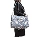 Ac.y.c Travel Duffel Bag for Women Foldable Carry On Express Weekender Organiser (Dark Grey Flowers)
