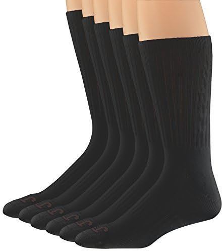 John Wayne, Cotton Crew Socks Outdoor Classics, Antimicrobial, Arch Support 6 Pair