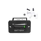 Auto-Parts-Eshop 48V Volt LED Battery Indicator Meter Gauge Charge Discharge Testers for Lead-Acid Battery Motorcycle EZGO Club Car Yamaha Golf Cart Car Jet Ski Rectangle