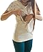 MTRNTY Women's Maternity Casual Comfortable Nursing Breast Feeding Tee Star MT31