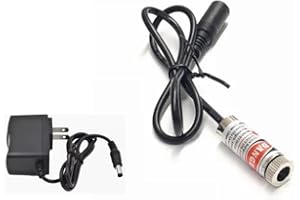 YILUBAO 650nm 5mw Red Laser Diode Module Dot/Line/Cross For Positioning With 5V Adapter (Line)