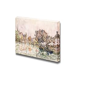 The Pont Neuf, Paris by Paul Signac - Canvas Print Wall Art Famous Painting Reproduction - 12" x 18"