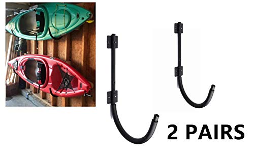 Mrhardware 2 Pairs Kayak Wall Hanger 100 Pound Capacity Kayak Storage Garage or Storage Room