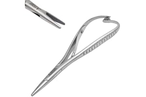 ARTMAN INSTRUMENTS Mathieu Ligature Elastic Placing Pliers 5.5" Separator Placer, Orthodontic Lace Back Tightener Needle Holder Driver, Ligature Separator Placer, Elastomeric Orthodontic Instruments