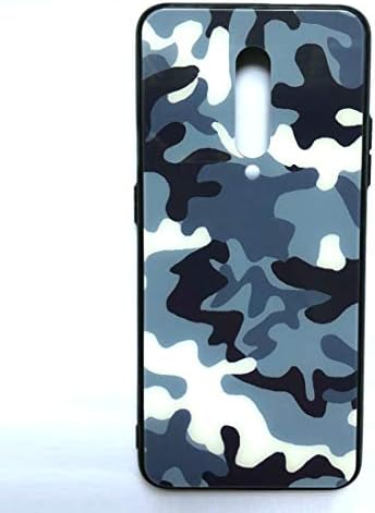 OnePlus 7 Pro Case - 1+ 7 Pro Case - Camo Fashion Style Tempered Glass Back Protective Case Cover for OnePlus 7 Pro