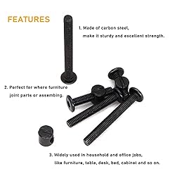 binifiMux 50pcs Crib Hardware Screws, M6 x