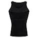 BaronHong Gynecomastia Compression Shirt Vest to Hide Man Boobs Moobs Slimming Mens Shapewear Flatten Whole Abdomen(black,XL)
